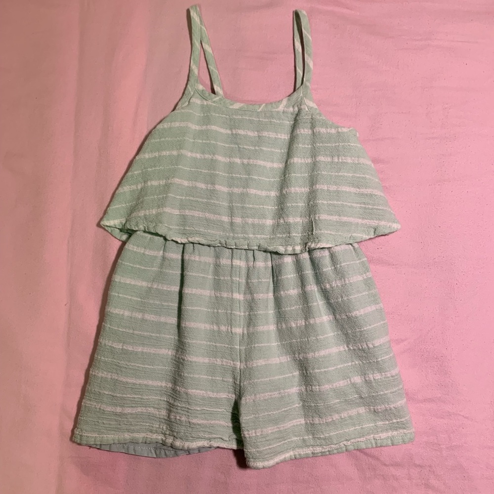 Girls Teal Romper